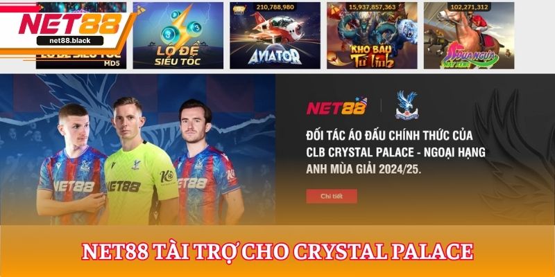 NET88 tài trợ của CRYSTAL PALACE